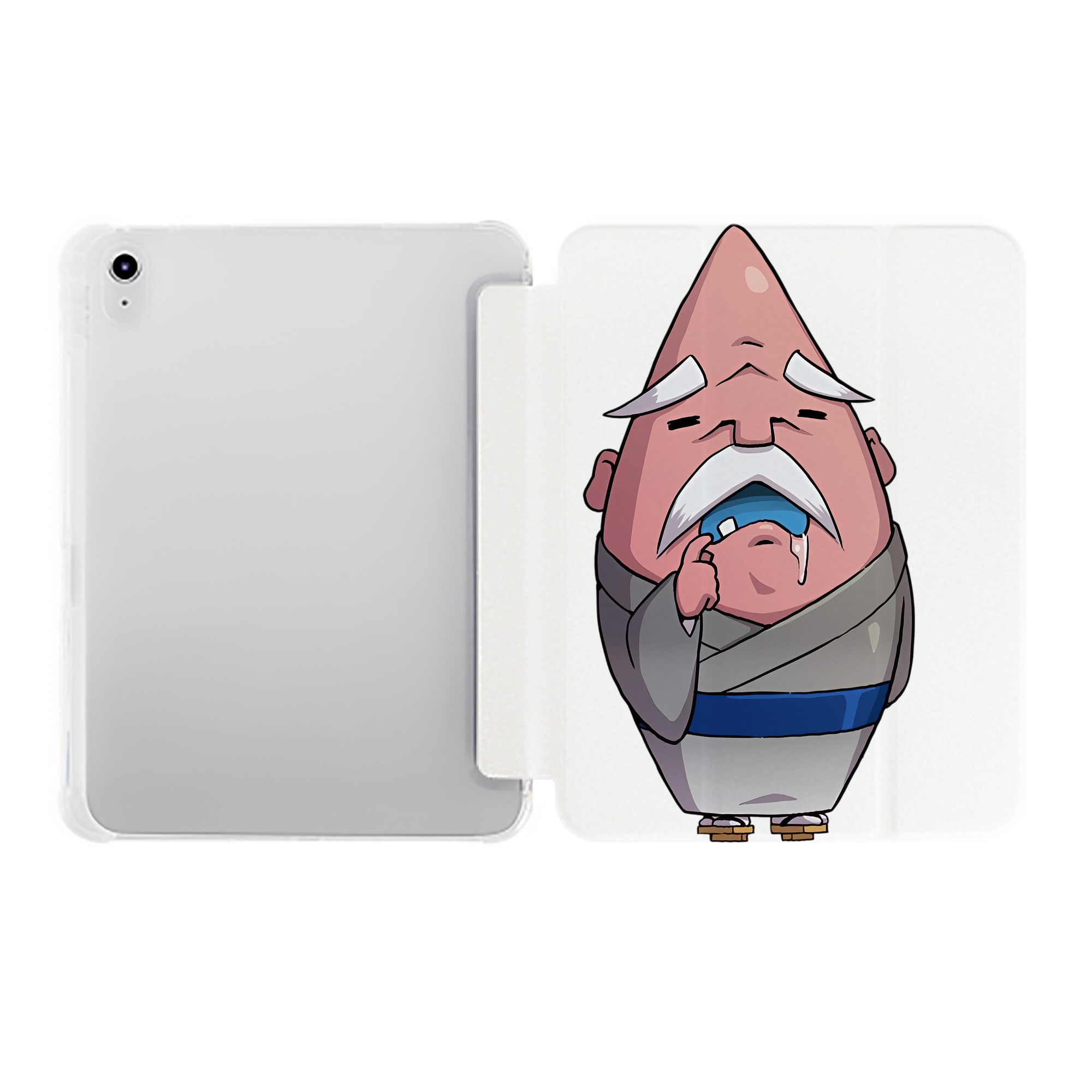 （画像用） 妖怪ウォッチ Yo-kai Watch IPad ケース ペン収納付き 三つ折りスタンド PUレザー×シリコン 対応機種9.5/10.5/10.9インチ